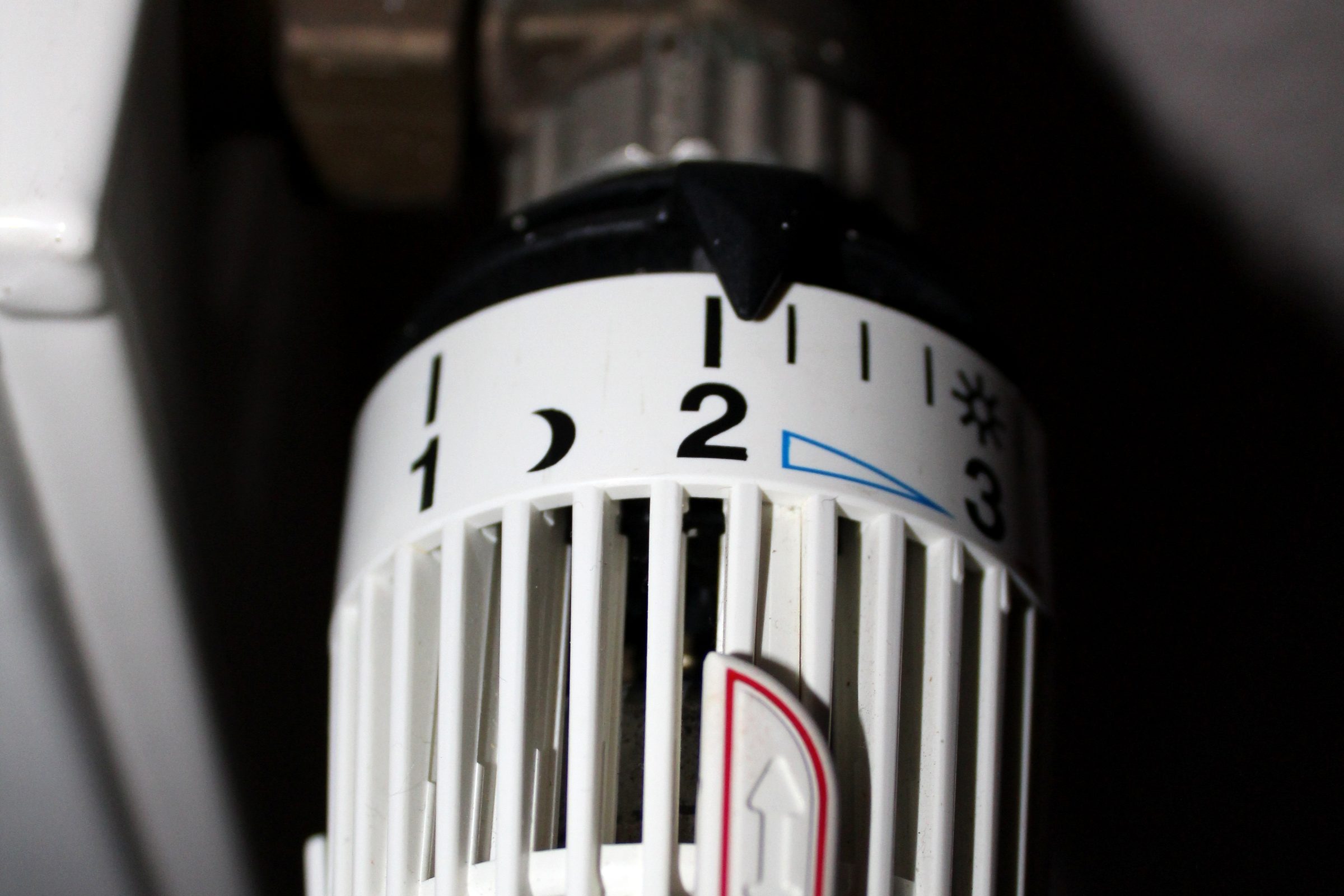 Thermostat an einem Heizkörper